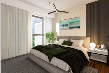 KKTC İskele Long Beach'te Site İçerisinde Denize ve Otellere Yakın Satılık Ödeme Planlı 3+1 En-Suite Penthouse