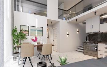 KKTC İskele Long Beach'te Site İçerisinde Denize ve Otellere Yakın Satılık Ödeme Planlı 3+1 En-Suite Penthouse