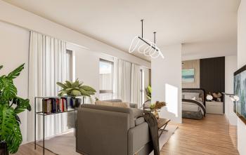 KKTC İskele Long Beach'te Site İçerisinde Denize ve Otellere Yakın Satılık Ödeme Planlı 3+1 En-Suite Penthouse