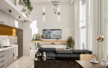 KKTC İskele Long Beach'te Site İçerisinde Denize ve Otellere Yakın Satılık Ödeme Planlı 3+1 En-Suite Penthouse