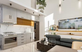 KKTC İskele Long Beach'te Site İçerisinde Denize ve Otellere Yakın Satılık Ödeme Planlı 3+1 En-Suite Penthouse