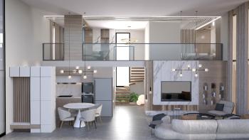 KKTC İskele Long Beach'te Site İçerisinde Denize ve Otellere Yakın Satılık Ödeme Planlı 4+1 En-Suite Penthouse