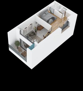 KKTC Girne Esentepe'nin En Donanımlı Sitesinde Denize 300 Metre Mesafede Satılık 1+1 Dubleks Penthouse