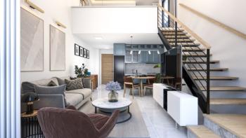 KKTC Girne Esentepe'nin En Donanımlı Sitesinde Denize 300 Metre Mesafede Satılık 1+1 Dubleks Penthouse