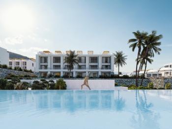 KKTC Girne Esentepe'nin En Donanımlı Sitesinde Denize 300 Metre Mesafede Satılık 2+1 Lüks Daireler