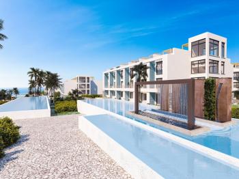 KKTC Girne Esentepe'nin En Donanımlı Sitesinde Denize 300 Metre Mesafede Satılık 2+1 Lüks Daireler