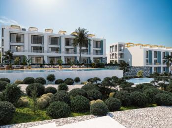 KKTC Girne Esentepe'nin En Donanımlı Sitesinde Denize 300 Metre Mesafede Satılık 2+1 Lüks Daireler