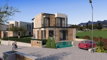 KKTC Girne Ozanköy'de Site İçerisinde Ödeme Planlı Satılık 4+1 Türk Malı Lüks Villalar