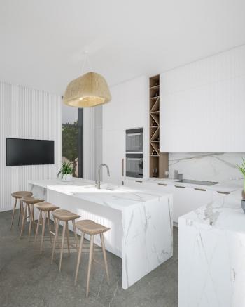 KKTC Girne Ozanköy'de Site İçerisinde Ödeme Planlı Satılık 4+1 Türk Malı Lüks Villalar