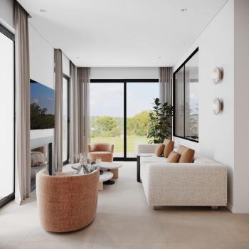 KKTC Girne Zeytinlikte Site İçerisinde Ödeme Planlı Satılık Türk Malı 3+1 Havuzlu Villalar