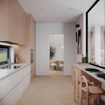 KKTC Girne Zeytinlikte Site İçerisinde Ödeme Planlı Satılık Türk Malı 3+1 Havuzlu Villalar