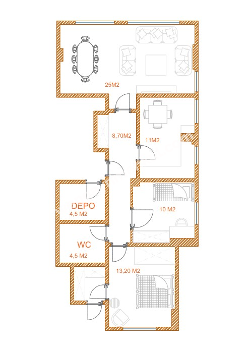 SUADİYE PEMBEGÜL SOKAKTA GENİŞ EBEVEYN BANYOLU DEPOLU 2+1 