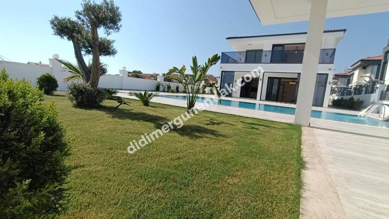 DİDİM HİSAR MAHALLESİNDE EŞYALI MÜSTAKİL HAVUZLU ,KIŞ BAHÇELİ LÜKS VİLLA