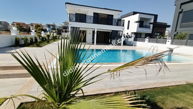 DİDİM HİSAR MAHALLESİNDE EŞYALI MÜSTAKİL HAVUZLU ,KIŞ BAHÇELİ LÜKS VİLLA