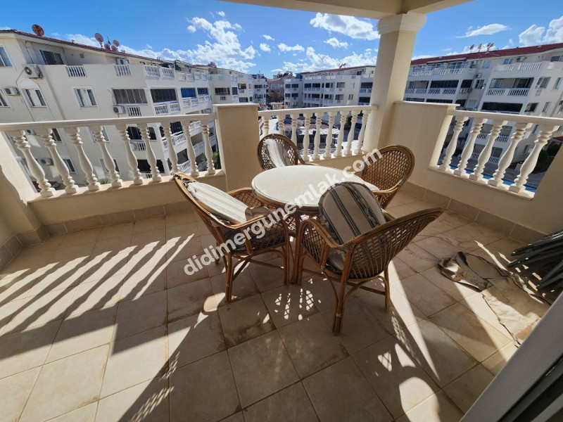  DİDİM ÇAMLIK MAHALLESİNDE EŞYALI SİTE İÇİNDE HAVUZ CEPHELİ FIRSAT 1+1 DAİRE