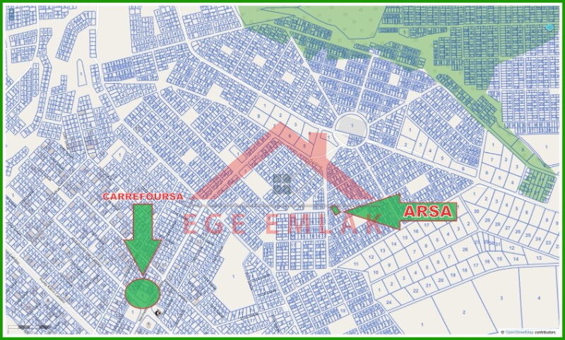 Balova 1’de Yatırıma Uygun 312 m² İmarlı Satılık Arsa + 130 m² Zeytinlik Hissesi | Didim Arsa Fırsatı