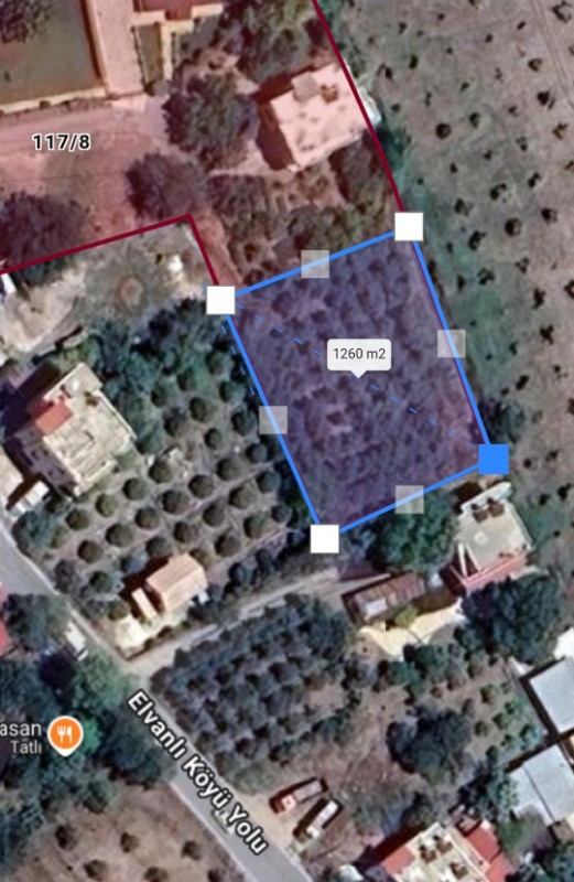 ASLAN'DAN ELVANLI MERKEZİNDE 630 M2 VİLLA YAPIMINA UYGUN ARSA