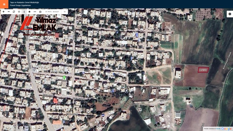 YILMAZ EMLAK'TAN CUMHURİYET MAH.SATILIK 387 m² BATI CEPHELİ ARSA