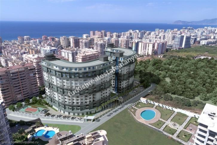 1+1 Apartment sale in serenity residence mahmutlar hotel consept 11 th  