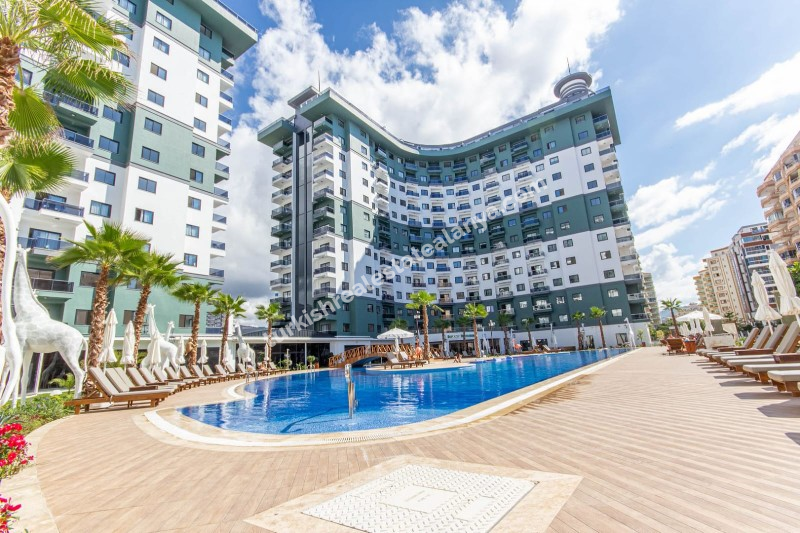 1+1 apartment sale in alanya mahmutlar with hotel consept 11  serenity residence 