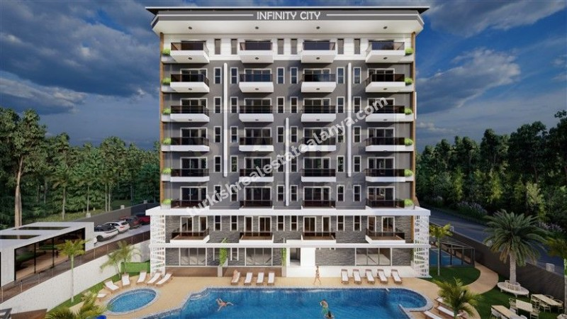 Avsallar 1+1 Apartment sale  infinity city  65.000 euro 