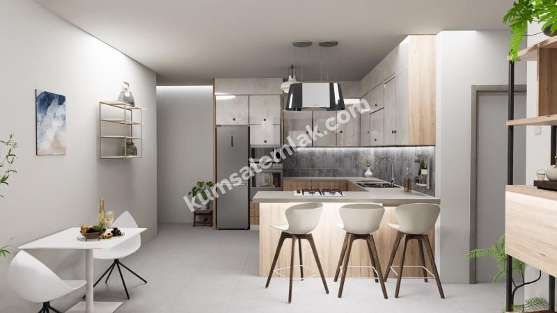 Gönyeli'de  Yeni Sıfır 2+1 Türk Malı  Daire 