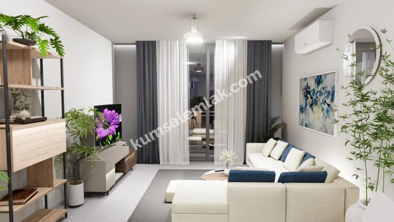 Gönyeli'de  Yeni Sıfır 2+1 Türk Malı  Daire 