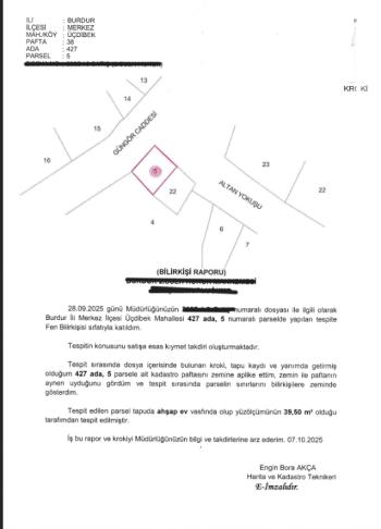 BURDUR MERKEZ KOMPLE BİNA TAPU SAHİBİ PERTA EMLAK ÜMİT TAHMAZ