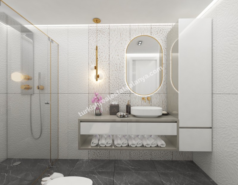 1+1 stanovi na prodaju u blizini plaže Kleopatra-Cleopatra Plajı Yakınında Satılık 1+1 Daireler