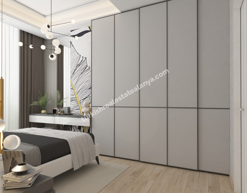 1+1 stanovi na prodaju u blizini plaže Kleopatra-Cleopatra Plajı Yakınında Satılık 1+1 Daireler