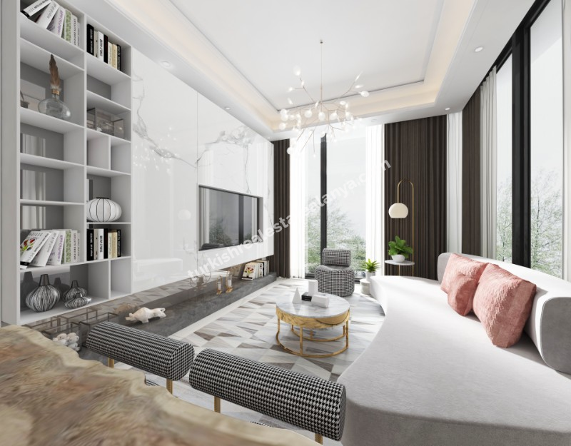 1+1 stanovi na prodaju u blizini plaže Kleopatra-Cleopatra Plajı Yakınında Satılık 1+1 Daireler