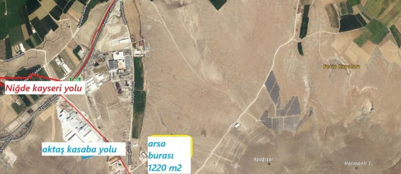 AKTAŞ DEVLETTE  1220 M2  SATILIK ARSA