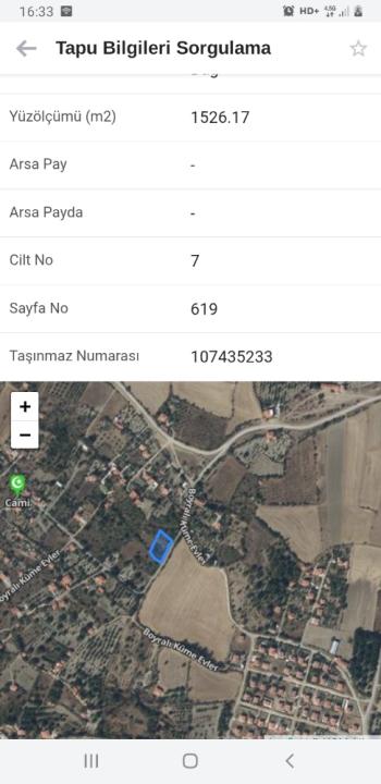 GÜVENAY - ÇORUM BOYRALI BAĞLARINDA 1526 m2 SATILIK BAĞ 