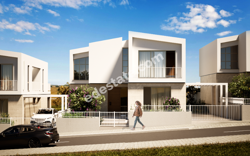 Lefkoşa Gönyeli Bölgesinde ŞİRKETE Ödemeli SATILIK 4+1 VİLLALAR 