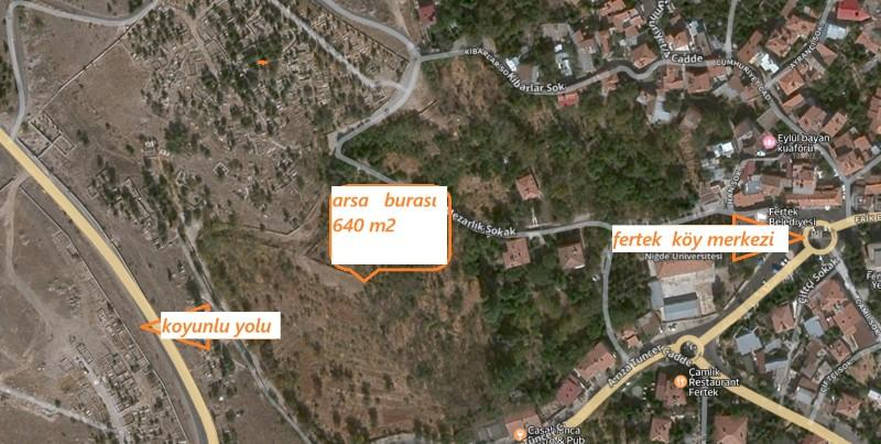 FERTEKDE  KÖY İÇİNDE 640 M2 SATILIK ARSA