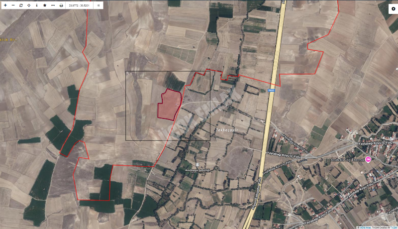 AFYYON ÜÇOK EMLAKTAN İHSANİYE KAYIHAN  KUNDUZLU KÖYÜNDE 28.300M² SATILIK TARLA 