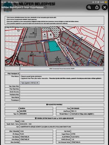 DijitalEmlak’tan Nilüfer İrfaniyede Ticari İmarlı Satılık 10 dönüm Kıymetli Arsa. 