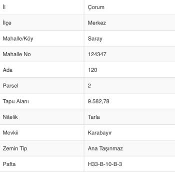 GÜVENAY - ÇORUM MERKEZ OVASARAY KÖYÜ SATILIK TARLA