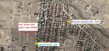 KOYUNLU  BİRKO YOLUNDA 600M2 SAT ARSA 