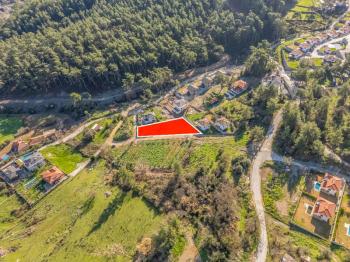 Marmaris Çetibeli’de 1.293 m² Köşe Parsel | %20 İmarlı | 2 Villa Yapılabilir