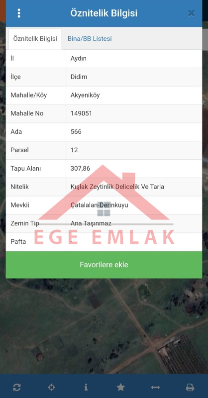Didim Balova1 Satılık 307m² Villa İmarlı Arsa – Yatırım & Konut Fırsatı