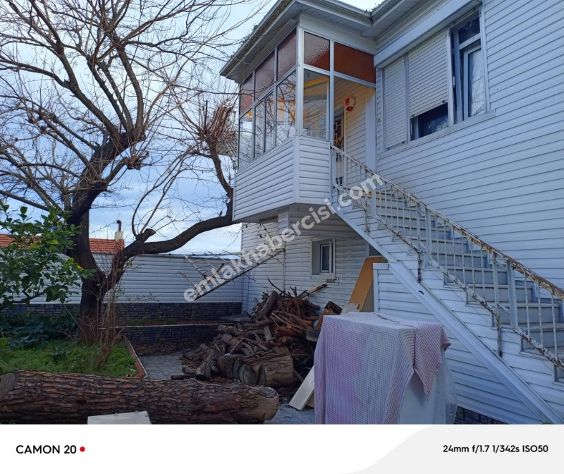 MUDANYA, KUMYAKA PLAJA YAKIN, FULL DENİZ GÖRÜR SATILIK MÜSTAKİL TAPULU BAHÇELİ 2 KATLI EV