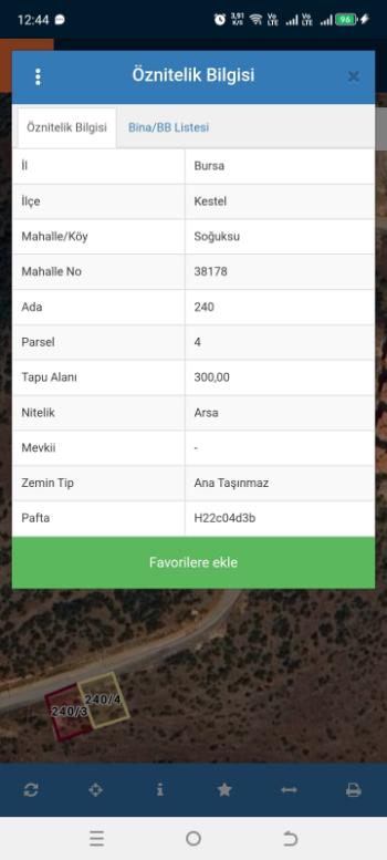BURSA KESTEL SOĞUKSU  300' ER M2, 2 KAT AYRIK NİZAM VİLLA İMARLI SATILIK 2 KOMŞU ARSA 