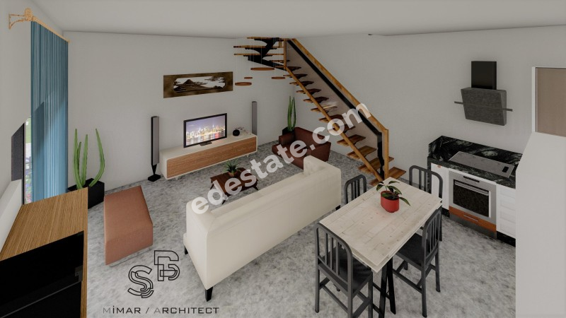 Girne Dikmen'de BAHÇELİ DUBLEKS SATILIK 2+1 DAİRELER