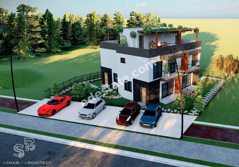 Girne Dikmen'de BAHÇELİ DUBLEKS SATILIK 2+1 DAİRELER