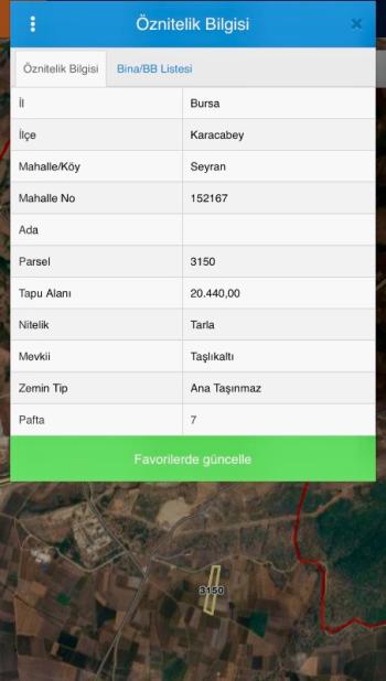 DijitalEmlak’tan Karacabey Seyranda Ana yola Yakın Satılık Yatırımlık 20 dönüm Kıymetli Arazi. 