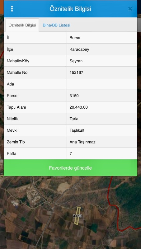 DijitalEmlak’tan Karacabey Seyranda Ana yola Yakın Satılık Yatırımlık 20 dönüm Kıymetli Arazi. 