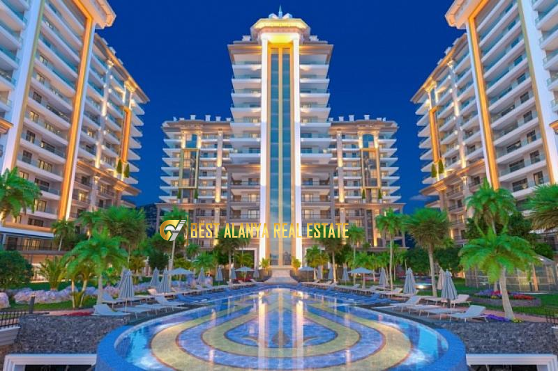 YEKTA KİNGDOM PREİUM RESİDENCE SATILIK BOŞ 4+1 PENTHOUSE MAHMUTLAR ALANYA ANTALYA