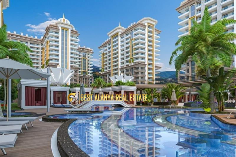 YEKTA KİNGDOM PREİUM RESİDENCE SATILIK BOŞ 4+1 PENTHOUSE MAHMUTLAR ALANYA ANTALYA
