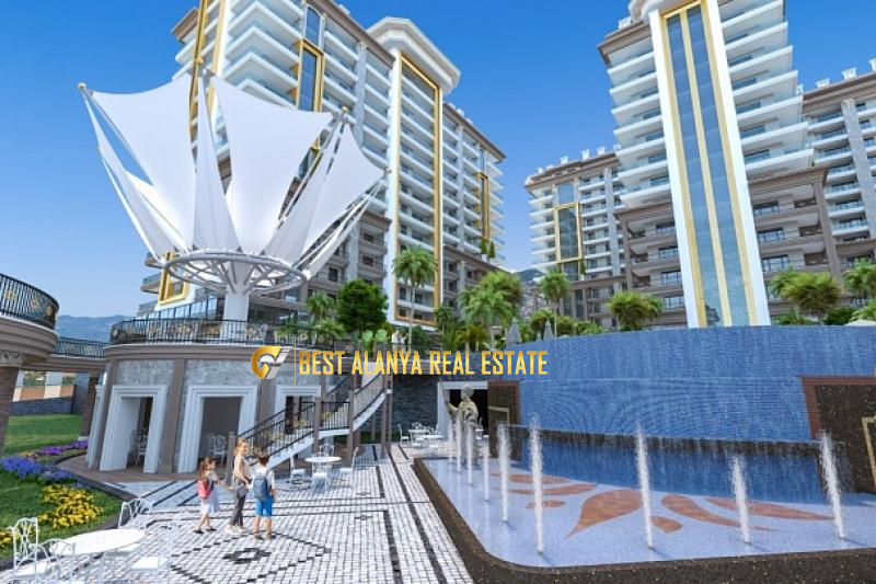 YEKTA KİNGDOM PREİUM RESİDENCE SATILIK BOŞ 4+1 PENTHOUSE MAHMUTLAR ALANYA ANTALYA
